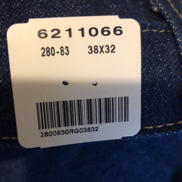 New Mens Jeans Carhartt Denim Straight Leg Blue Jeans Men’s Size 38X32 - Picture 11 of 13